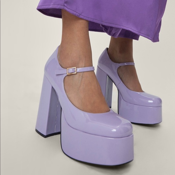 🛑SOLD🛑Jeffrey Campbell Mary J Platform Pump Lilac- Women’s 9M - Picture 4 of 12
